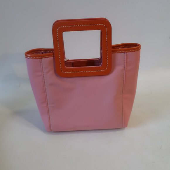 NWT Authentic Womens Staud Grapefruit Apricot Mini Shirley Tote Handbag - Picture 4 of 9